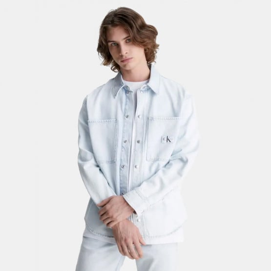 Calvin Klein Linear Denim Oversized Ανδρικό Πουκάμισο