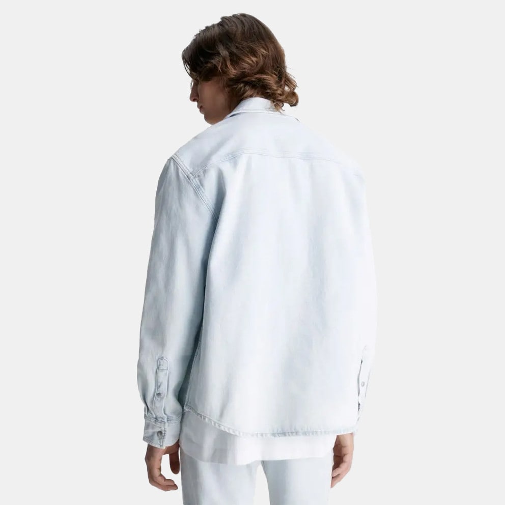 Calvin Klein Linear Denim Oversized Ανδρικό Πουκάμισο