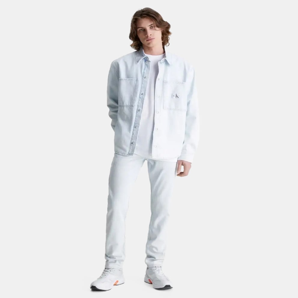 Calvin Klein Linear Denim Oversized Ανδρικό Πουκάμισο