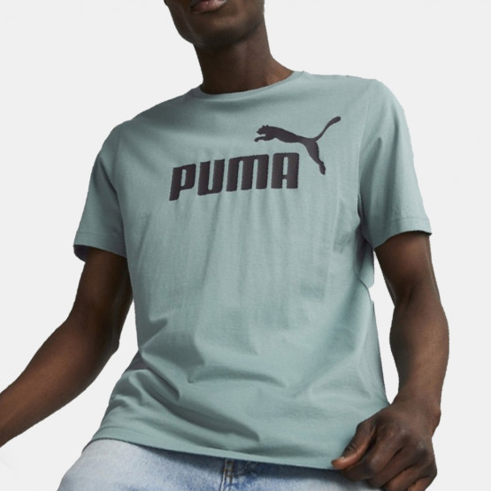 - 75 3 Men\'s Shirt Run - Essentials 586667 Shorts Green - Puma Bukser T Puma Logo Woven