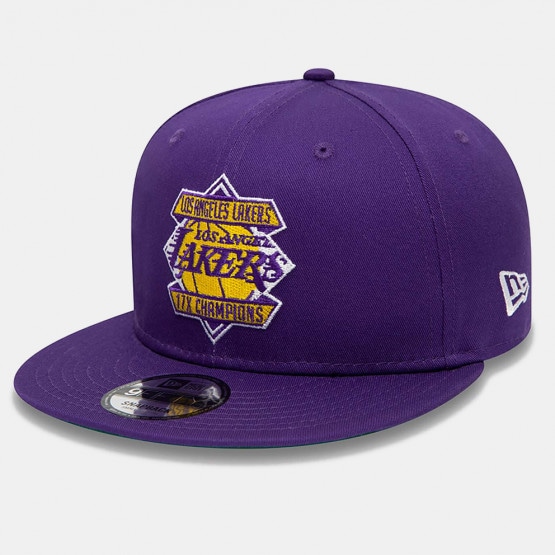 Los Angeles Lakers 2T XL-LOGO Purple-Gold Fitted Hat