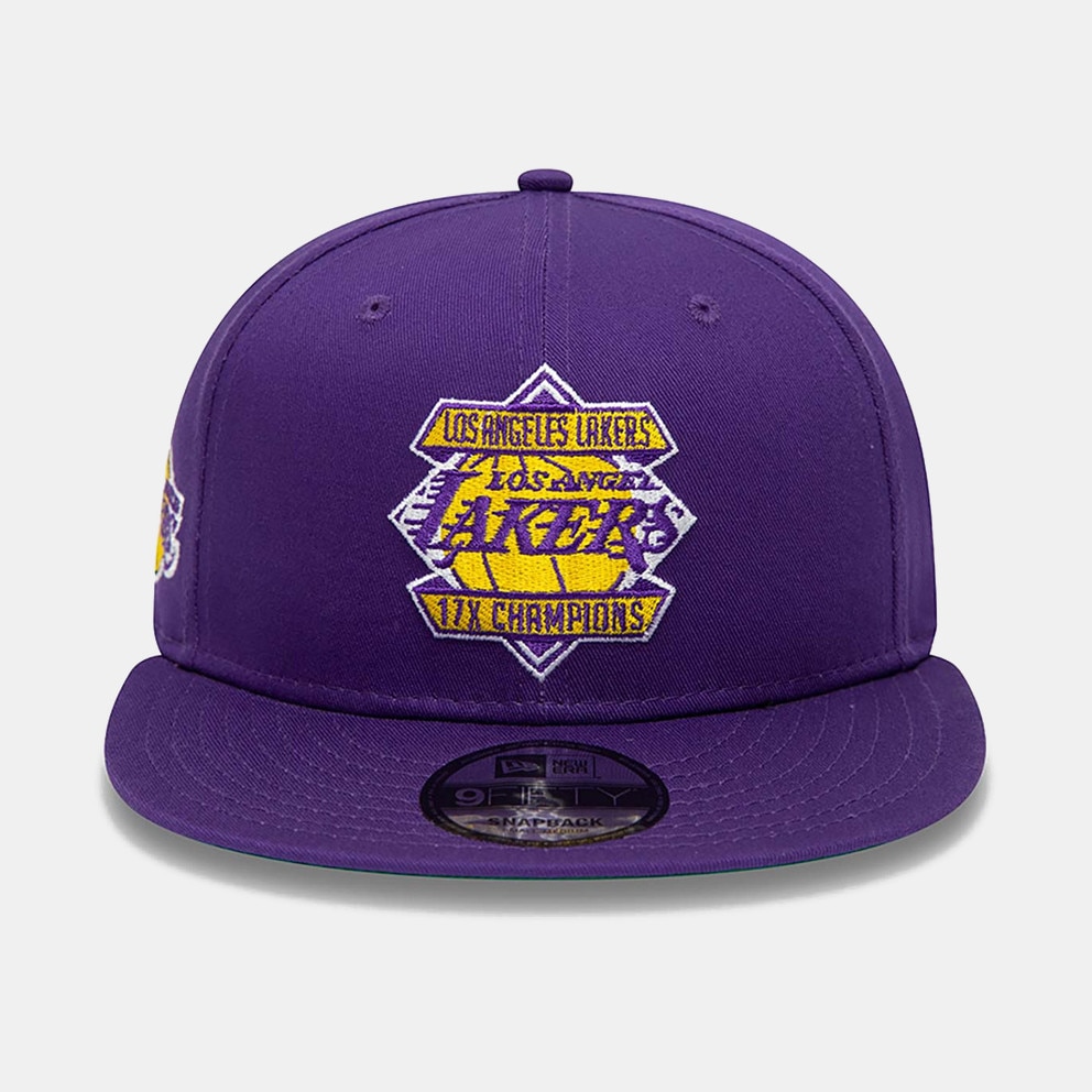 Los Angeles Lakers 2T XL-LOGO Purple-Gold Fitted Hat