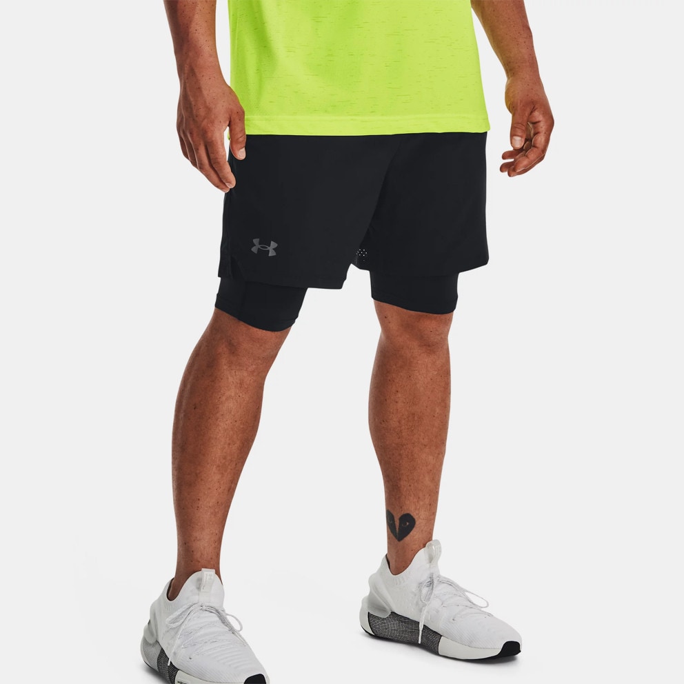 Under Armour HeatGear Compression Shorts Taxi/Black