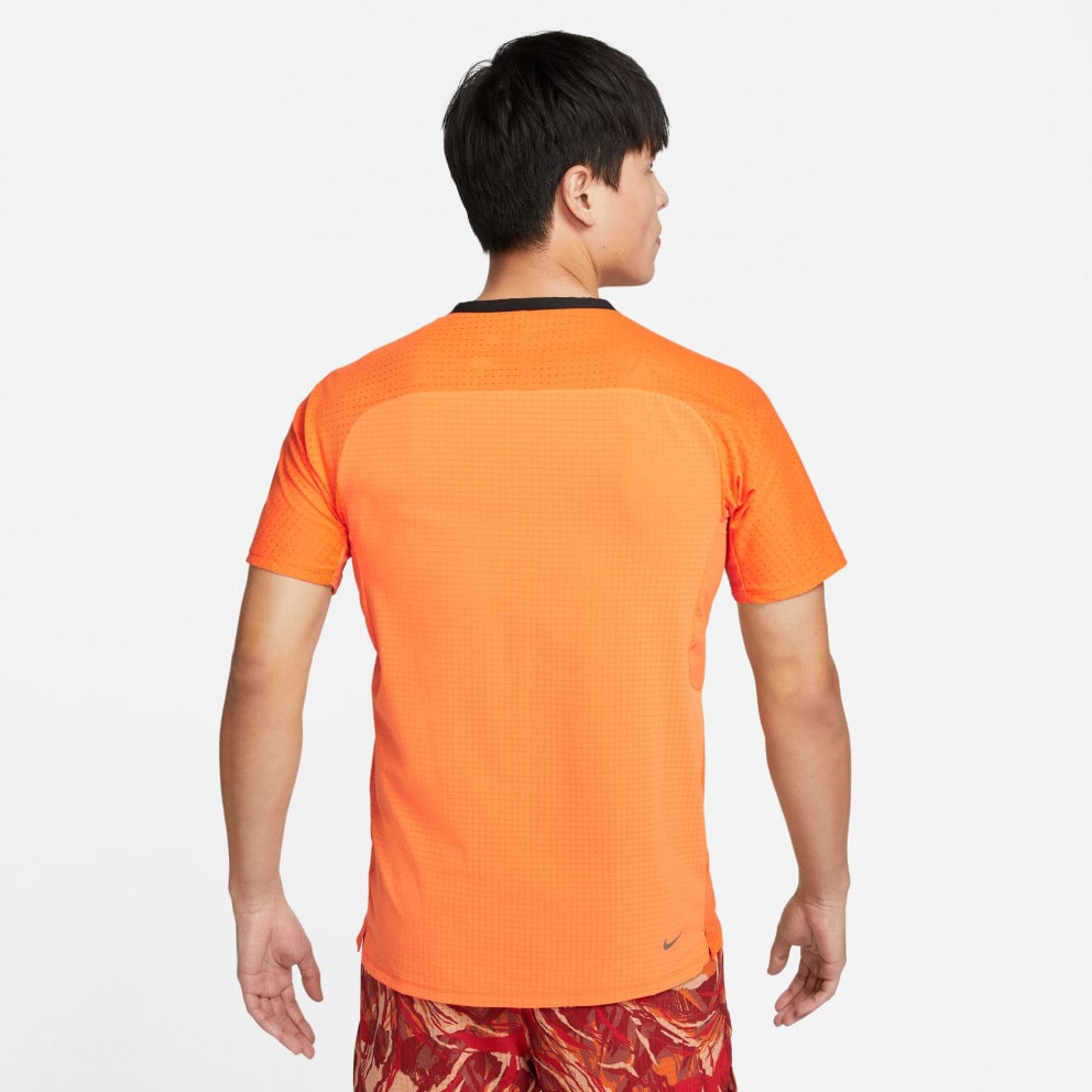 Nike M Nk Df Solar Chase Ss Top BRIGHT MANDARIN/OLIVE FLAK DV9305-885