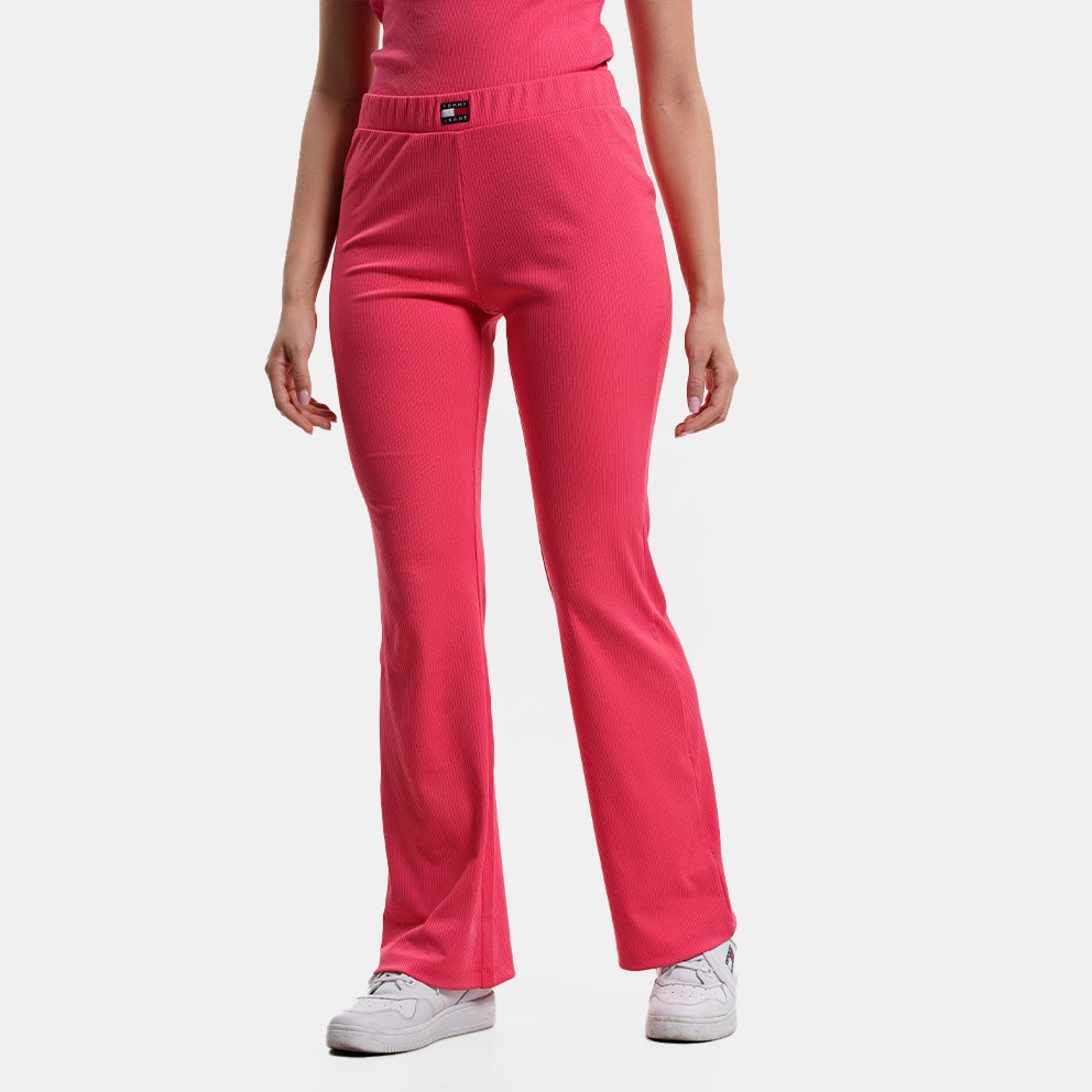 TJNR - Tommy Jeans Badge Women's Leggings Pink DW0DW15373 - This down vest  from Tommy Hilfiger is a