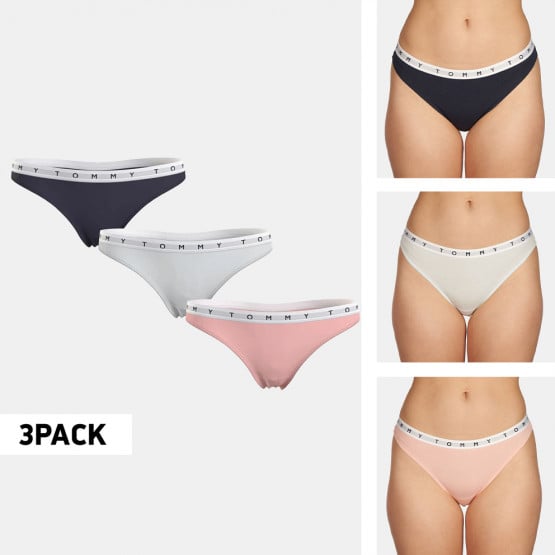 Tommy Jeans 3-Pack Women's Thong Print