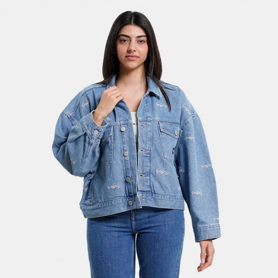 Topshop Balloon Oversize Denim Trucker Jacket