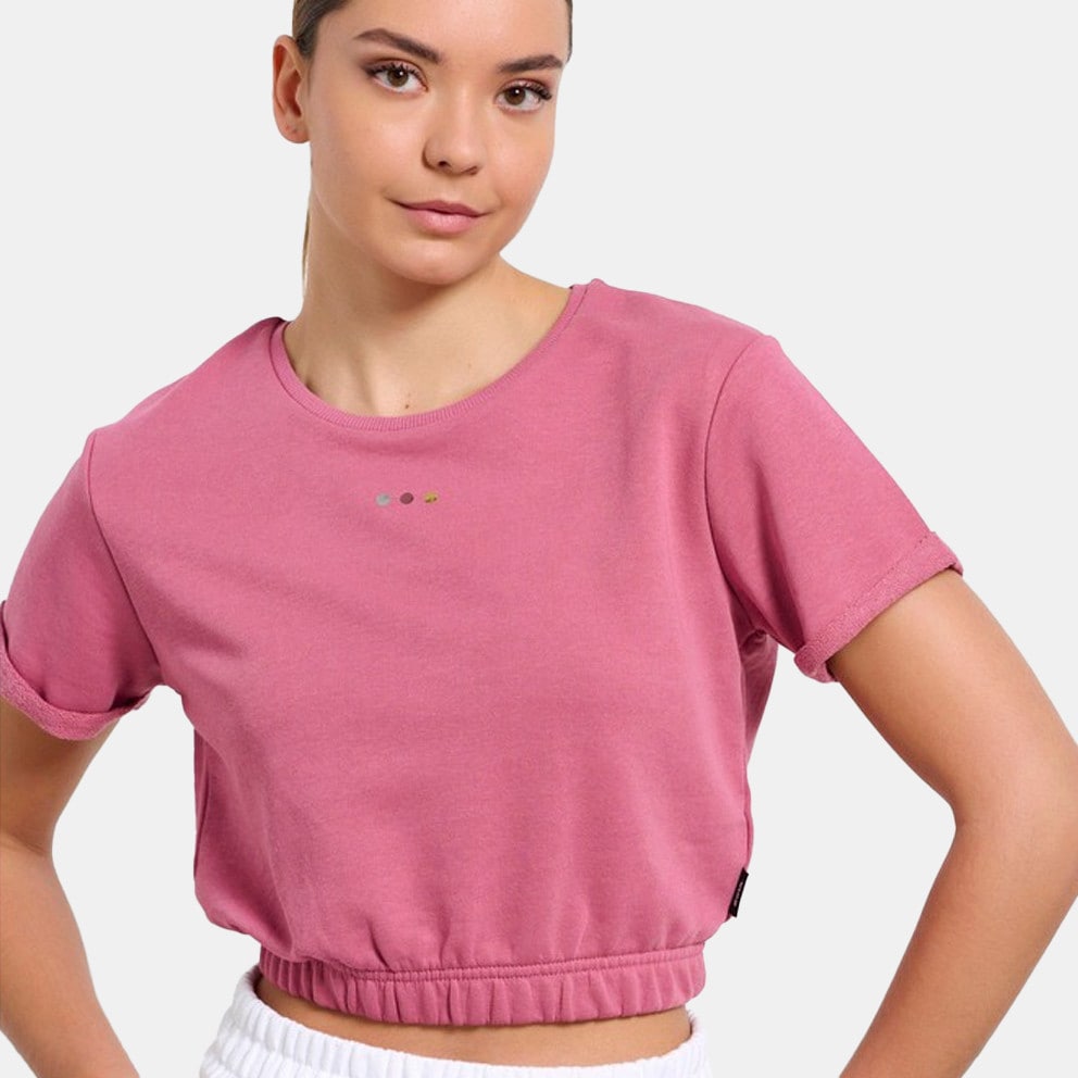 BodyTalk Snaps Cropped Women's T-Shirt