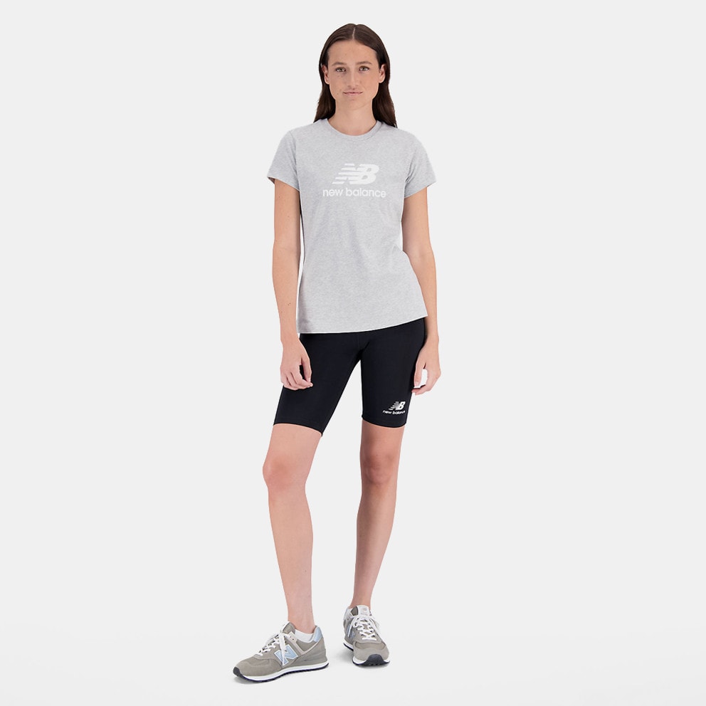 shirt Grey GRE WT31546 - AG - New Balance Essentials Stacked Logo Women's T  - Goes All-Black on the New Balance 574