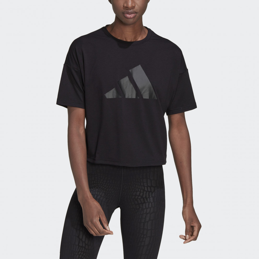 adidas Performance Women's Train Icons 3 Bar Logo T-Shirt