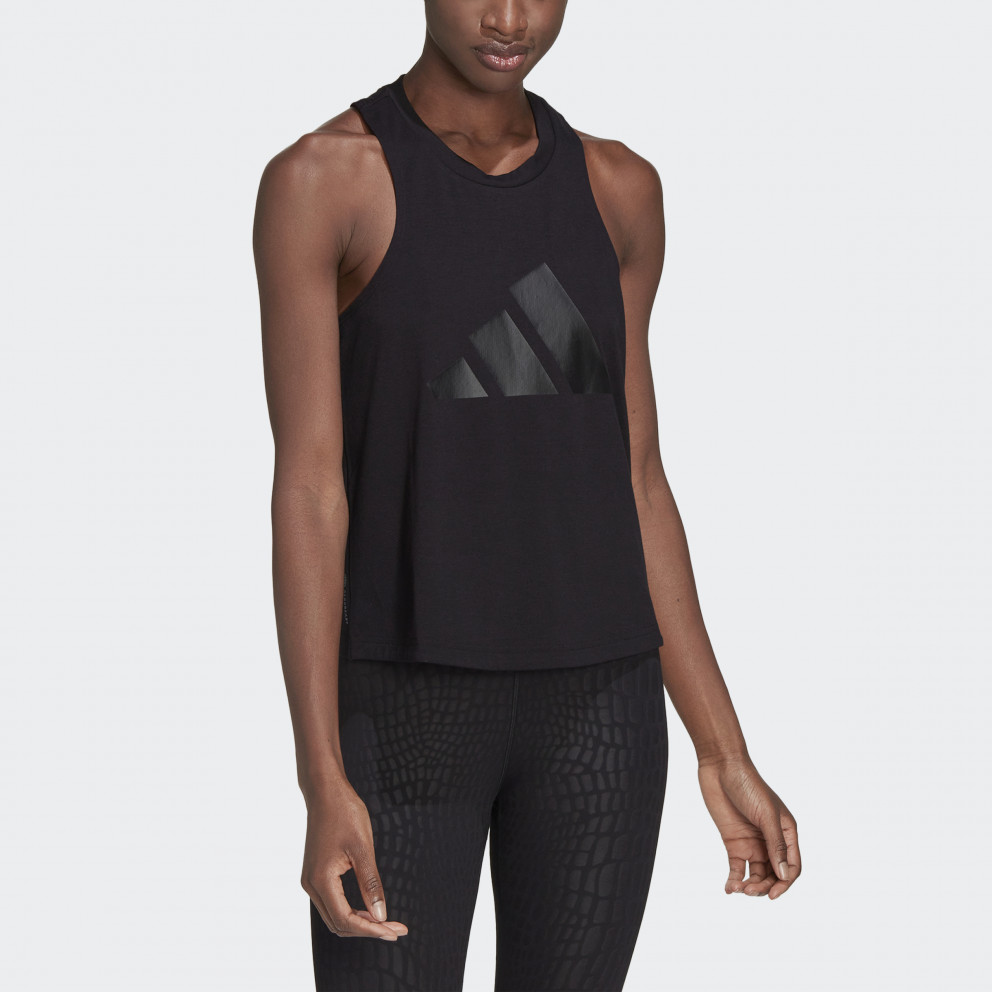 adidas Performance Women's Train Icons 3 Bar Logo Tank Top