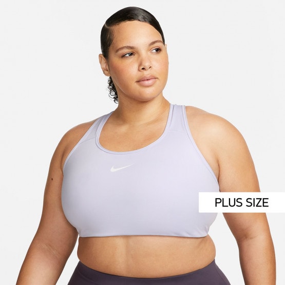 Nike Swoosh Γυναικείο Plus Size Αθλητικό Μπουστάκι