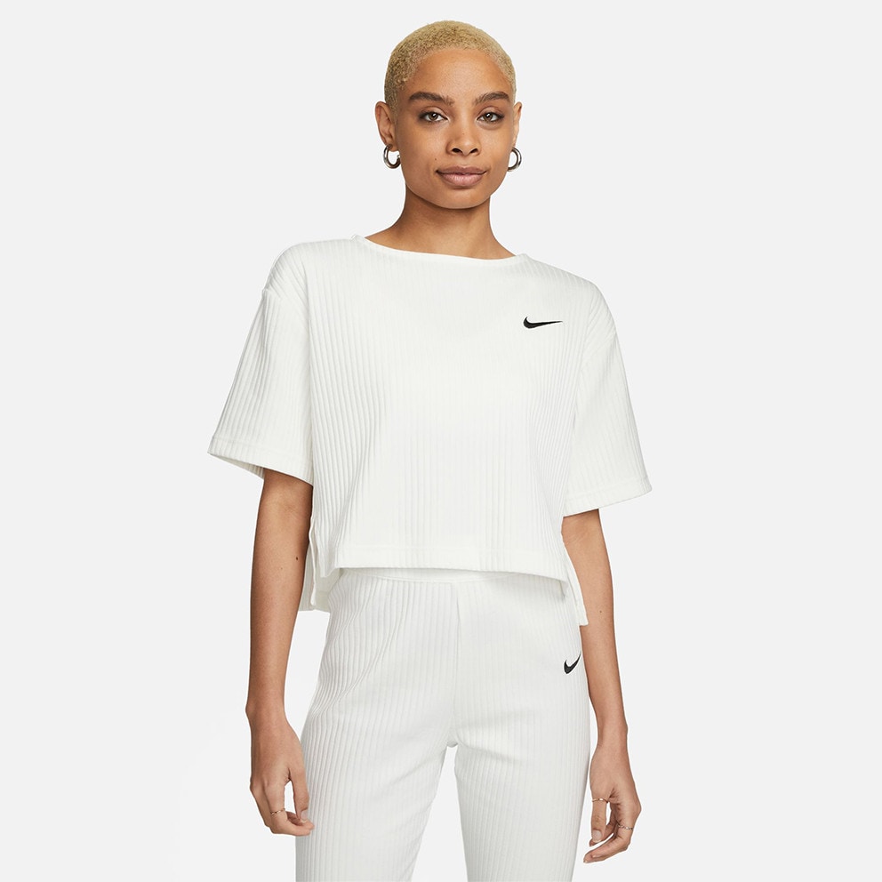 Nike Sportswear Rib Jersey Γυναικείο Cropped T-shirt