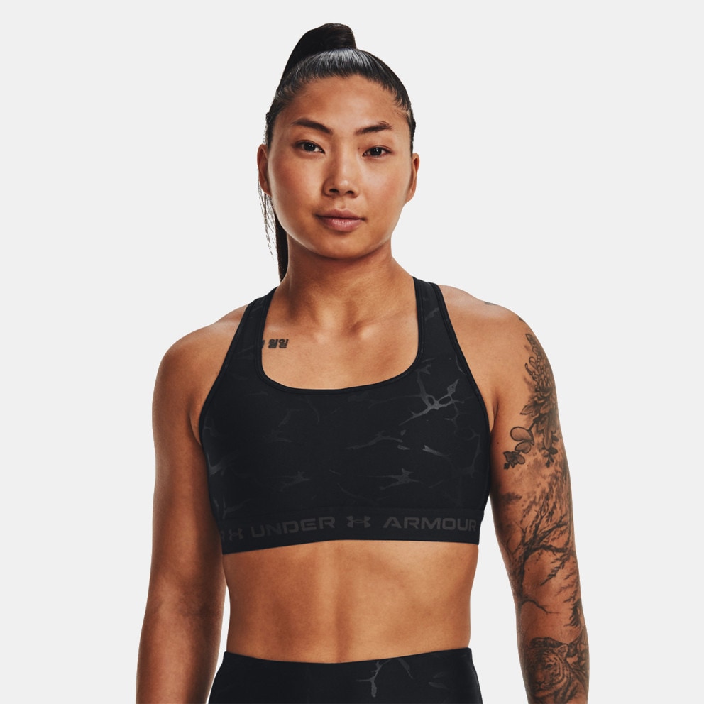 Under Armour UA Iso-Chill Mid Team Sports Bra Women - Black/Black/Black