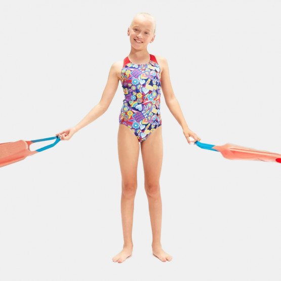 Speedo Digital Allover Splashback Kids' Swimmsuit