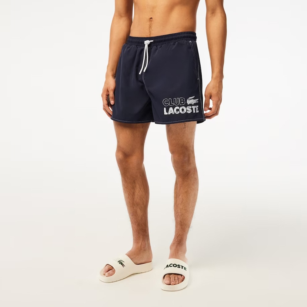 Men's Swimshorts Blue 3MH5637 - - Мягкий шерстяной свитер синий меланж lacoste