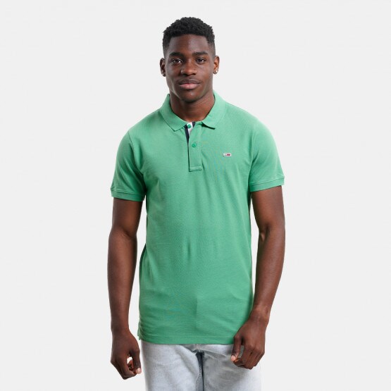 Tommy Jeans Tjm Slim Placket Polo Coastal Green DM0DM15940-LY3