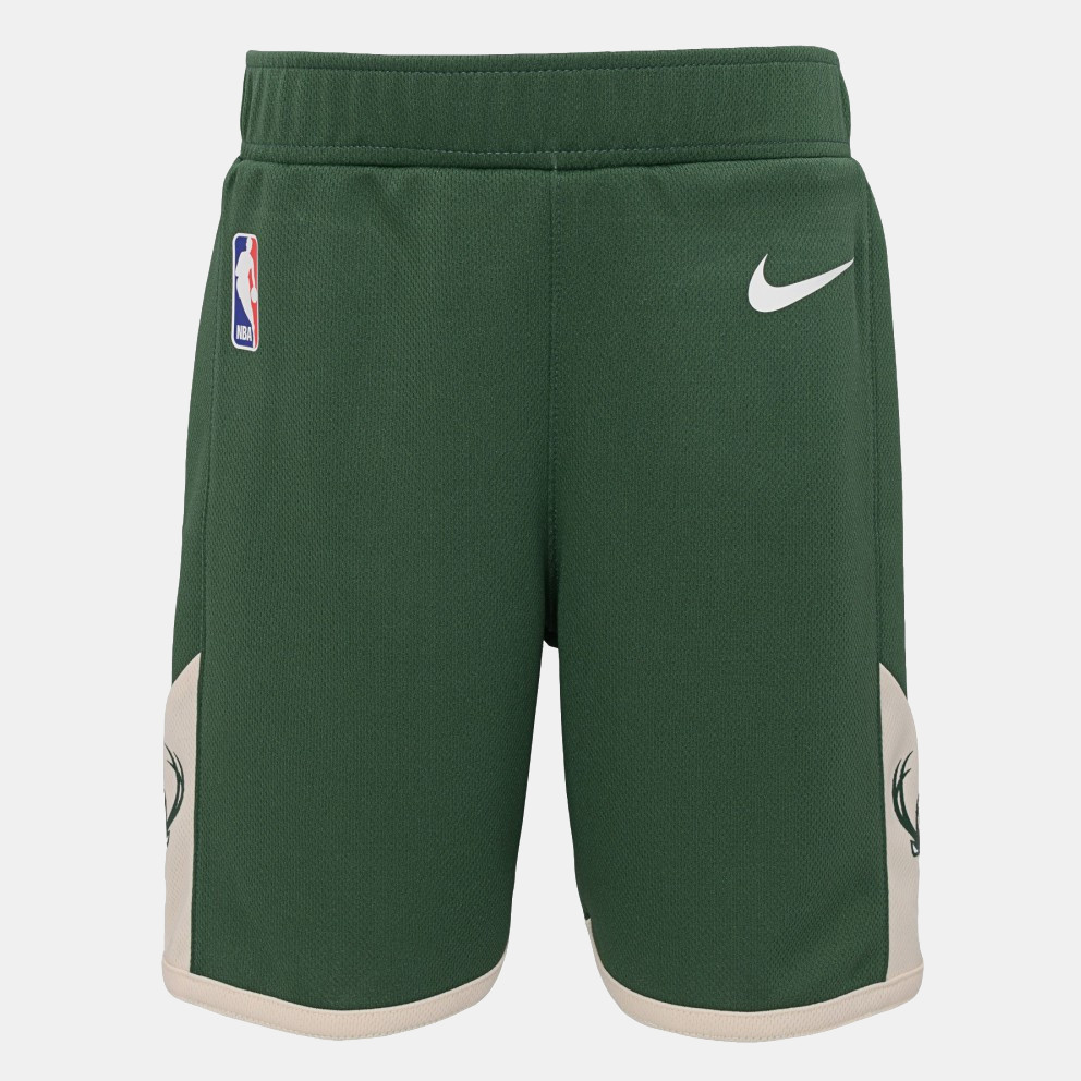 White Nike NBA Milwaukee Bucks Swingman Shorts