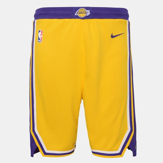 Nike NBA Los Angeles Lakers Icon Replica Kids' Shorts Yellow EZ2B3BACA-LAK