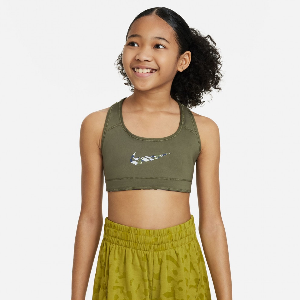 Nike Swoosh Riversible Kids' Sports Bra Multicolor DX5717-736