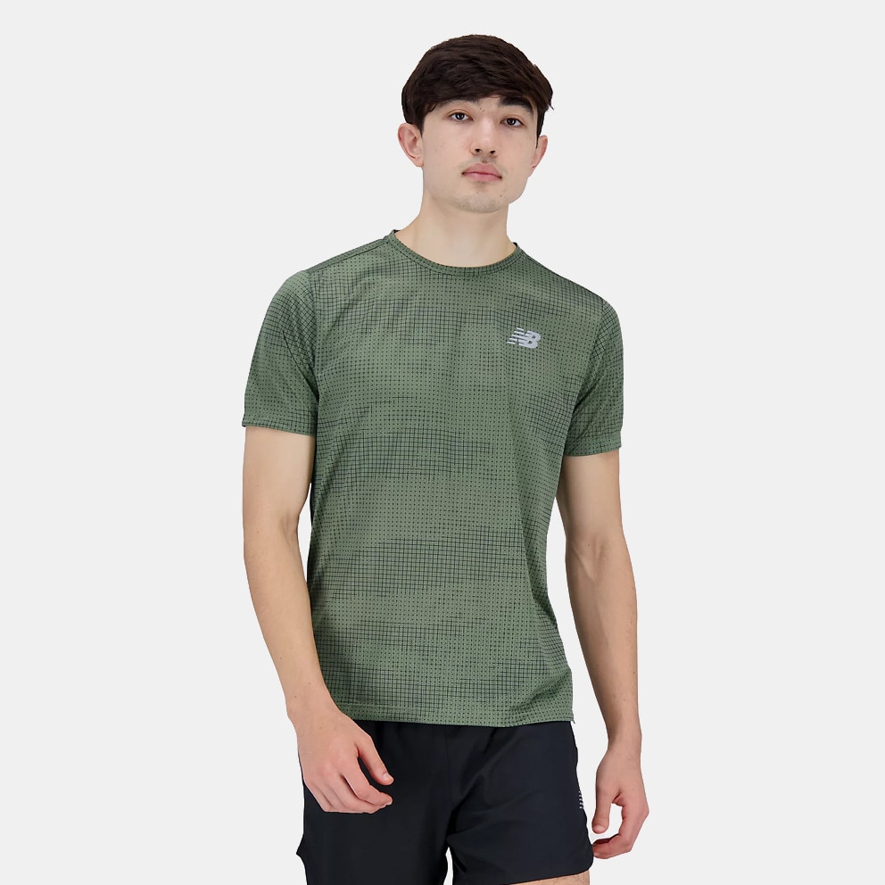 Features New balance Q Speed Fuel Commuter Gilet Shirt Khaki MT21263 New Balance Printed Impact Run Men s T