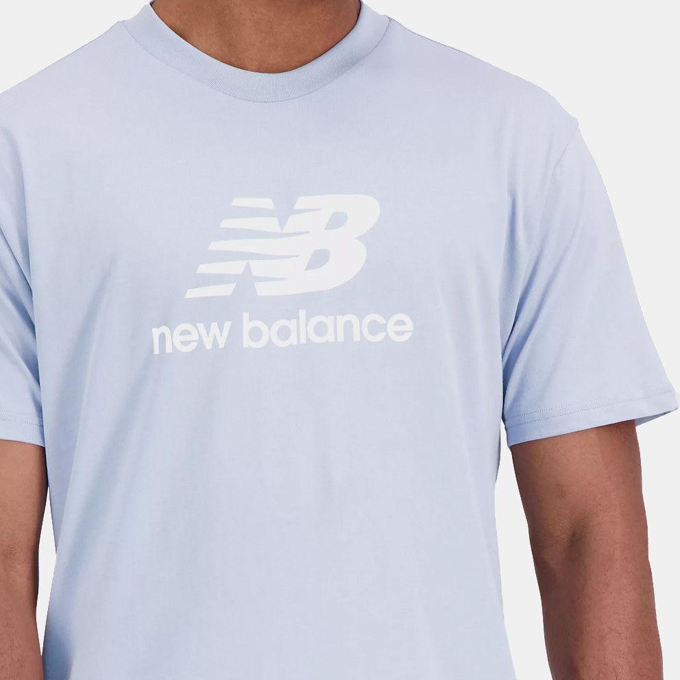 New Balance Essentials Stacked Logo Men\'s T - shirt Grey MT31541 - LAY - New  Balance FIGS x \'Navy\'