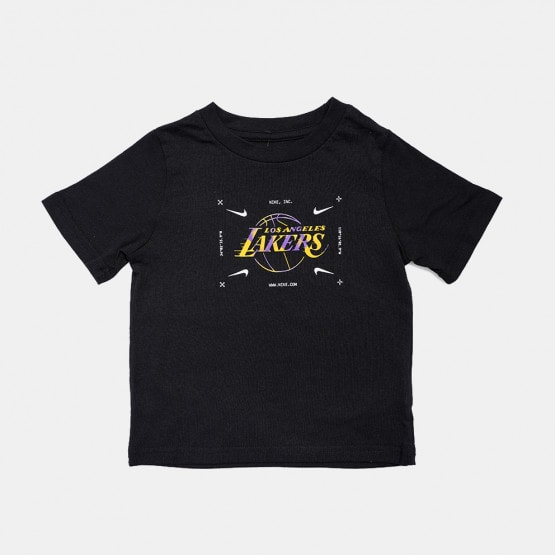 New era NBA Team Logo Oversized Los Angeles Lakers Short Sleeve T-Shirt  Black