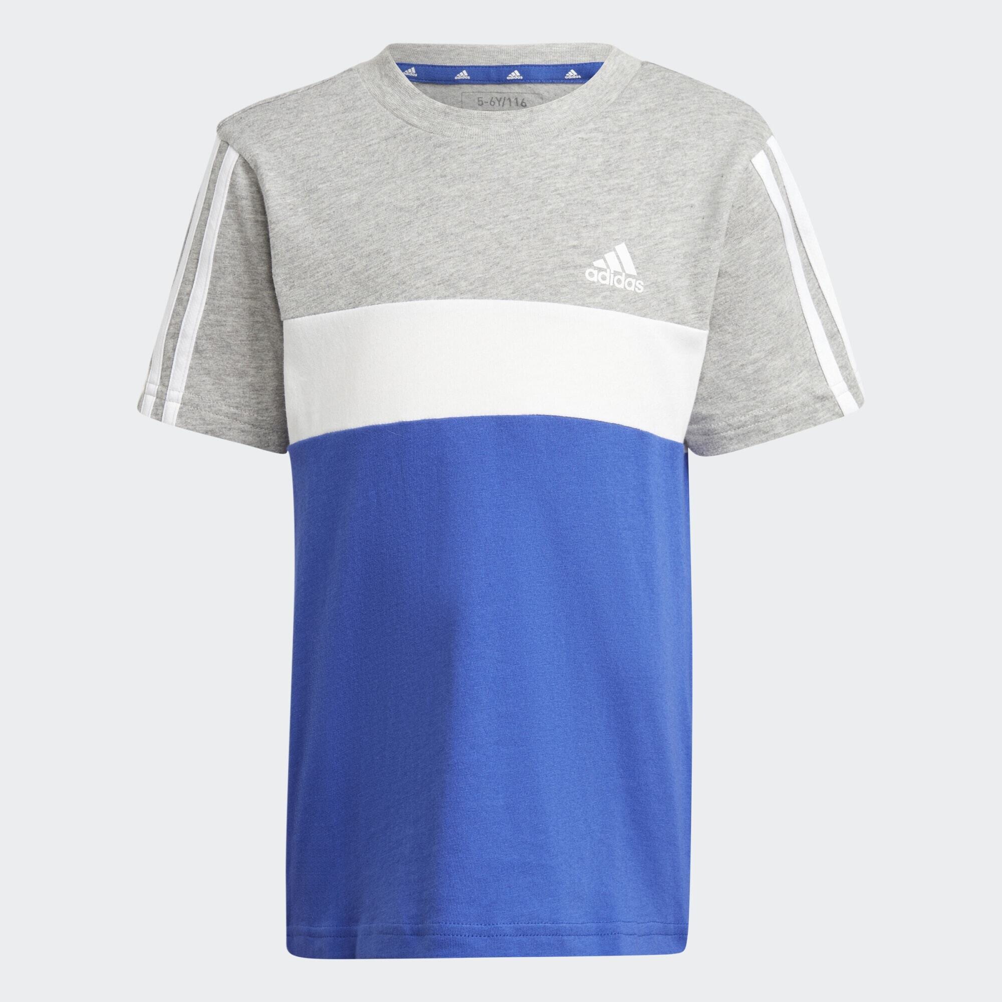 adidas Tiberio 3-Stripes Colorblock Cotton Tee Kids (9000155494_71003)