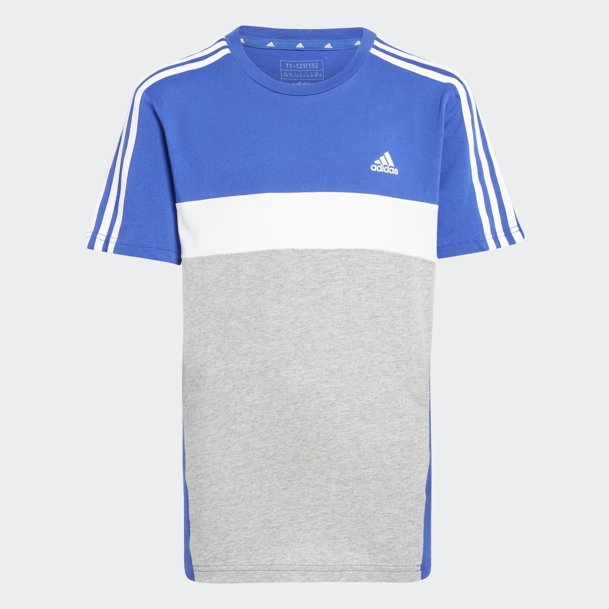 adidas Tiberio 3-Stripes Colorblock Cotton Tee Kids (9000155497_71003)