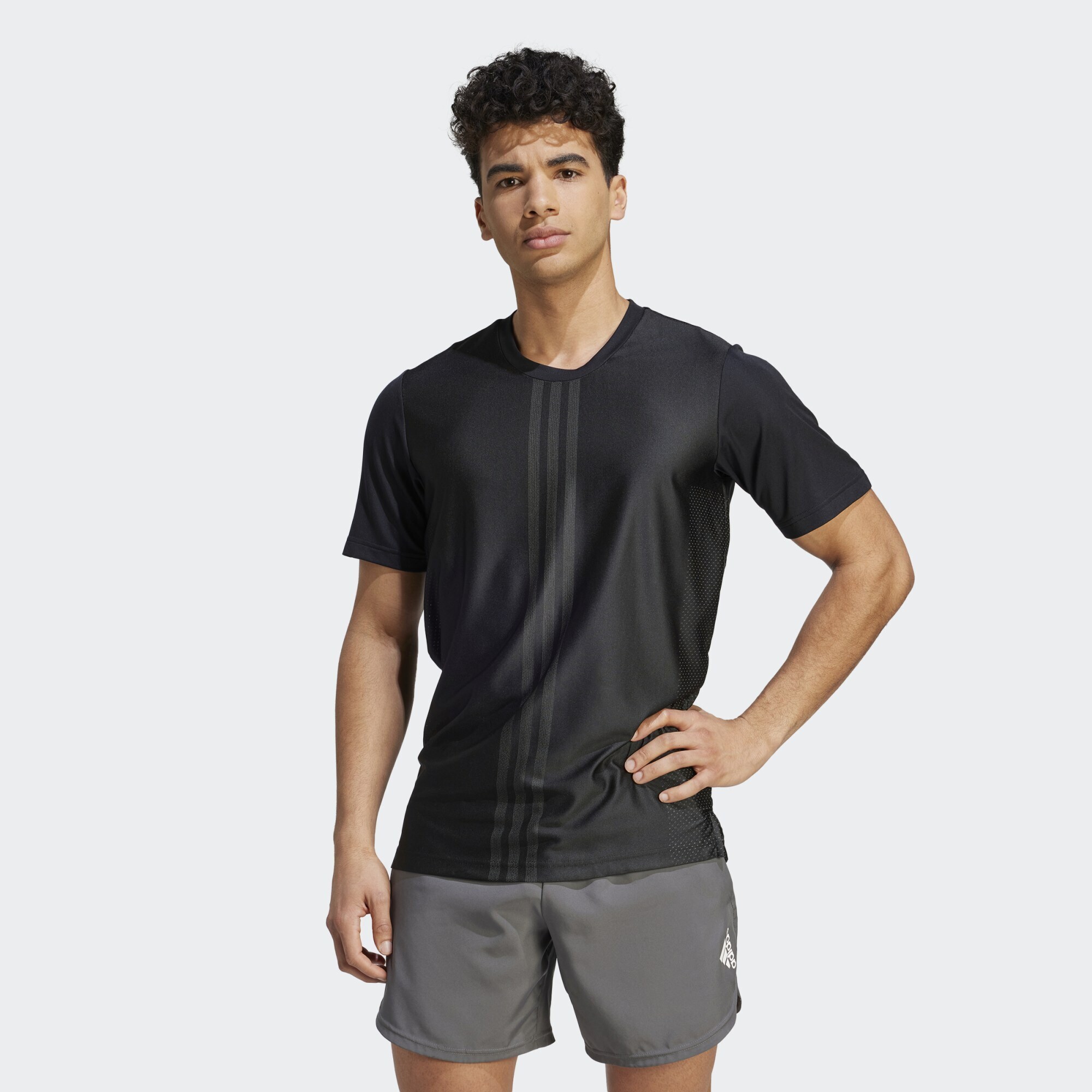 adidas HIIT Workout 3-Stripes Tee (9000155557_1469)