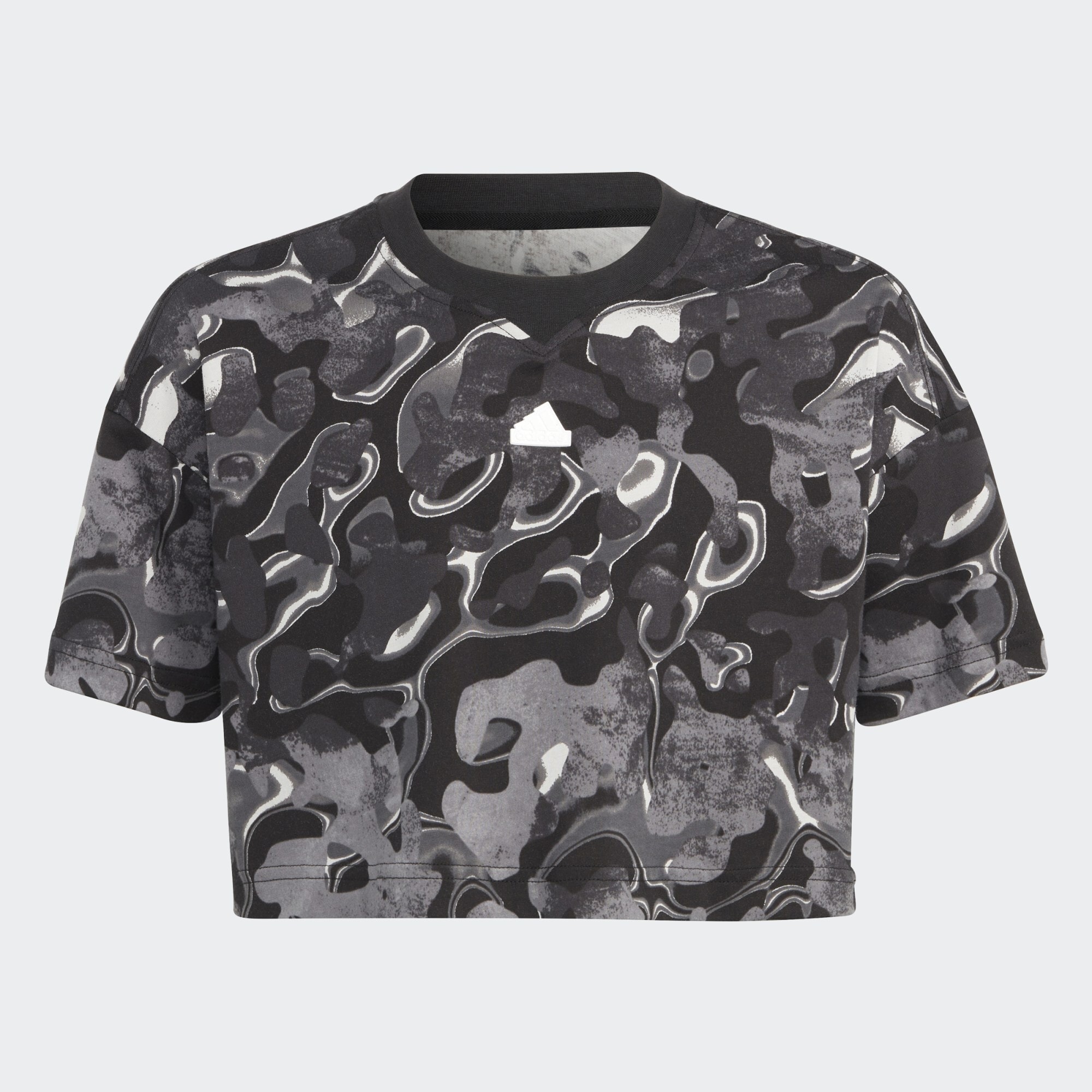 adidas Future Icons Allover Print Cotton Tee Kids (9000155651_70993)