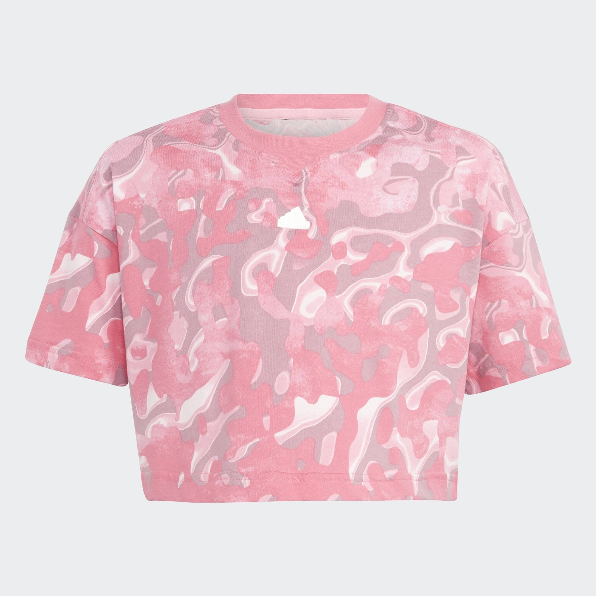 adidas Future Icons Allover Print Cotton Tee Kids (9000155652_70994)