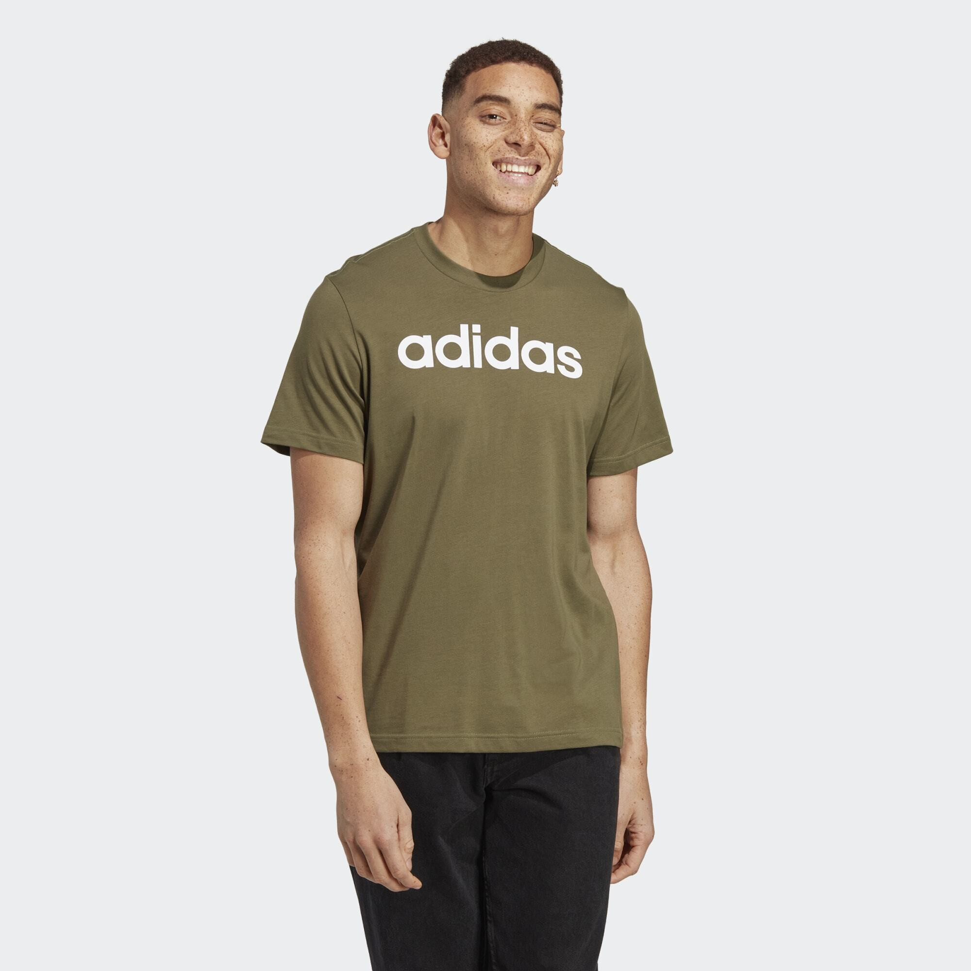 adidas Essentials Single Jersey Linear Embroidered Logo T (9000155811_66178)