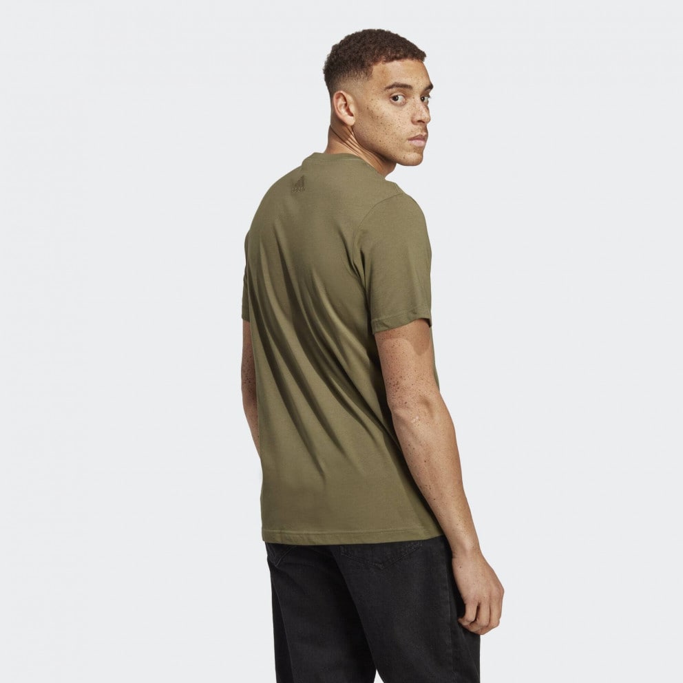 adidas Essentials Single Jersey Linear Embroidered Logo Ανδρικό T-shirt