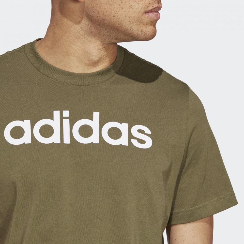 adidas Essentials Single Jersey Linear Embroidered Logo Ανδρικό T-shirt