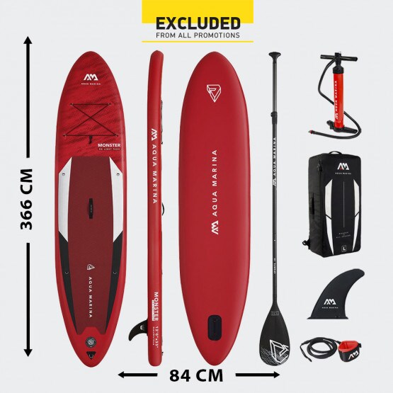 Aqua Marina Monster 12'' SUP Inflatable Board 366 X 84 X 15x cm