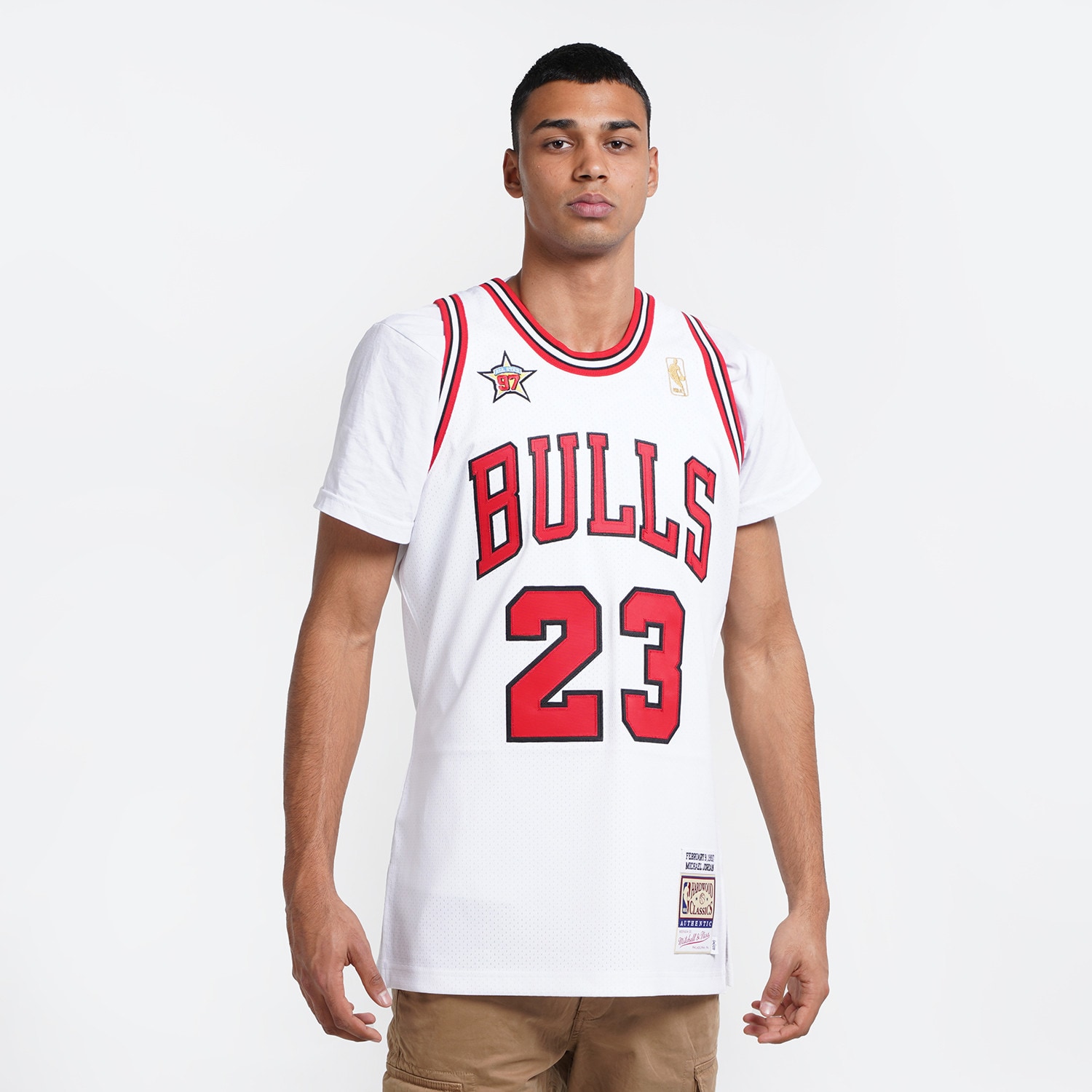 Stitched NBA Chicago Bulls Michael Jordan Jersey Basketball Shorts