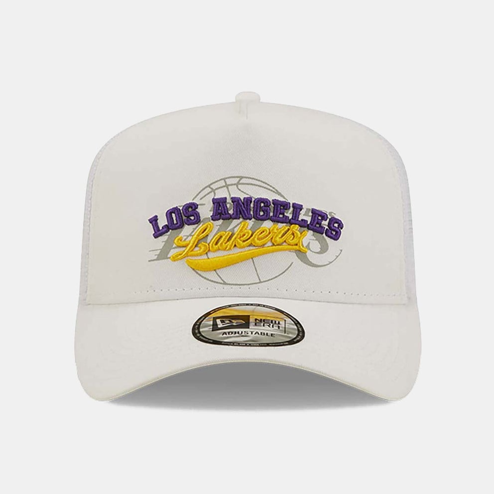 NEW ERA Logo Overlay Trucker Loslak Whitrp