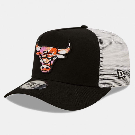 New Era Metallic Chicago Bulls Windbreaker, Black