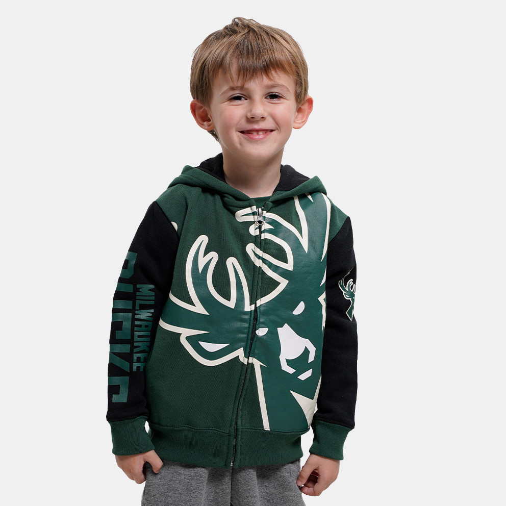 NBA Milwaukee Bucks Poster Board Color Block Kid's Track Jacket