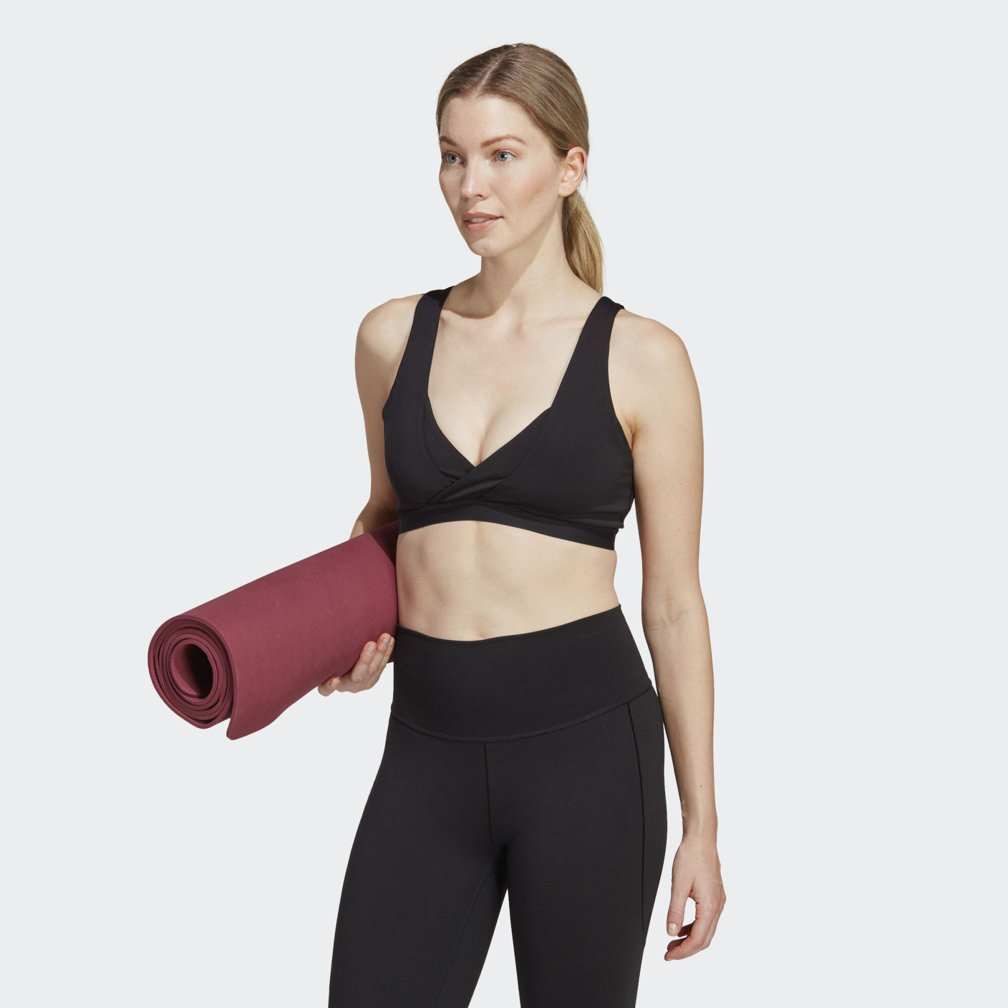 adidas Yoga Essentials Studio Light-Support Nursing Bra (9000157443_1469)