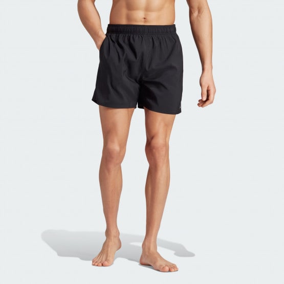 adidas solid clx short length swim shorts