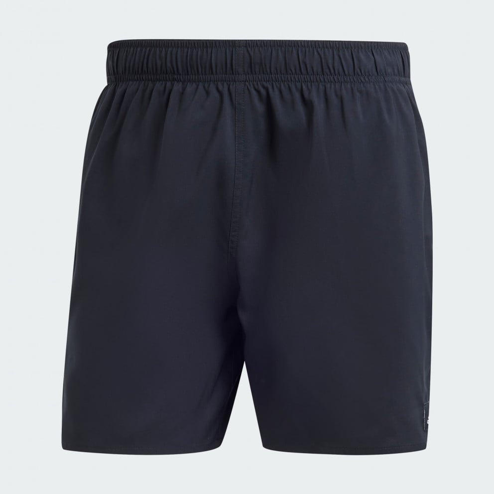 adidas Solid CLX Short-Length Swim Shorts Black / Lucid Lemon IA5390