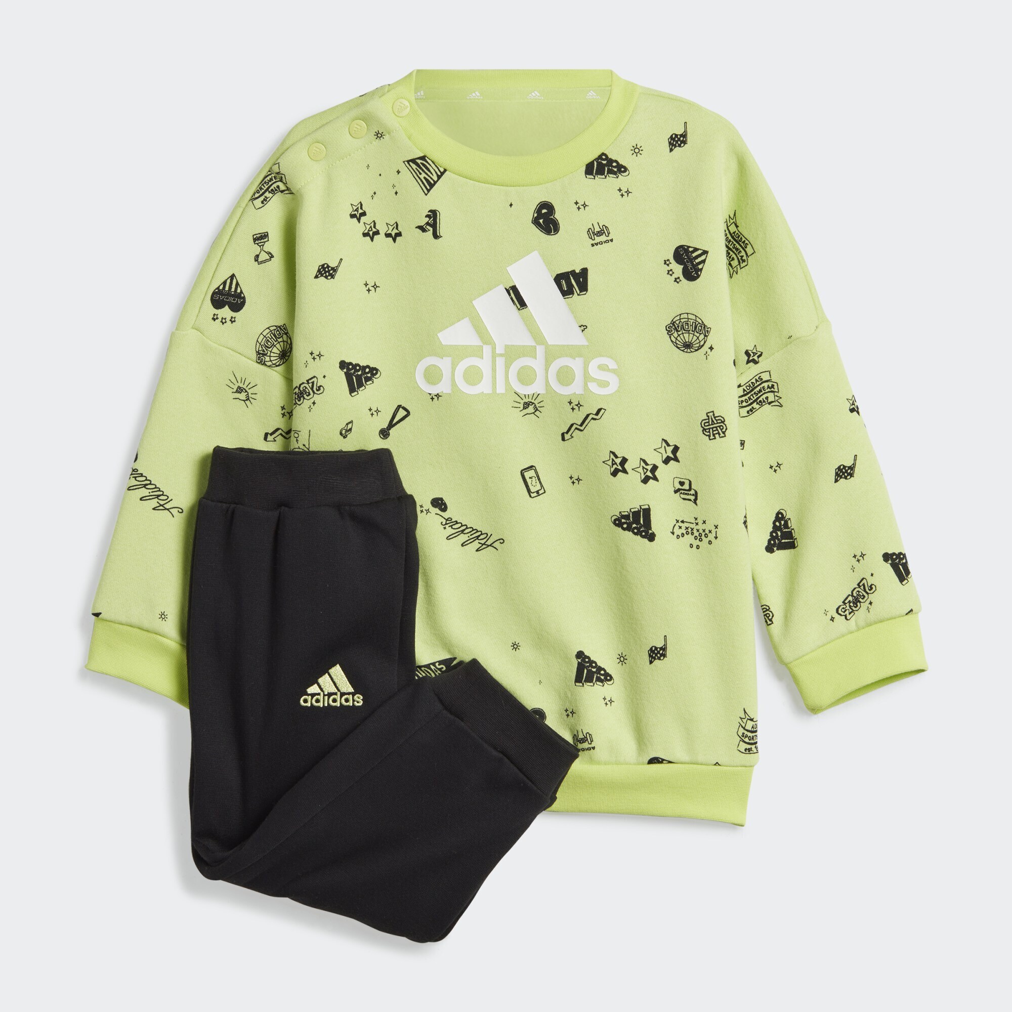 adidas Brand Love Crew Sweatshirt Set Kids (9000157516_71339)