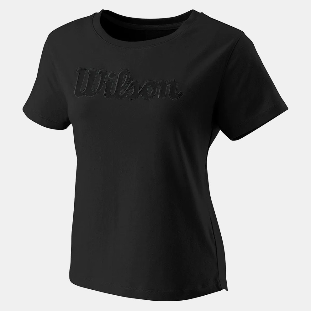 Wilson Script Eco Women's T - Shirt Black WRA810108 - T-shirt Ternua Kanpu  azul claro mulher