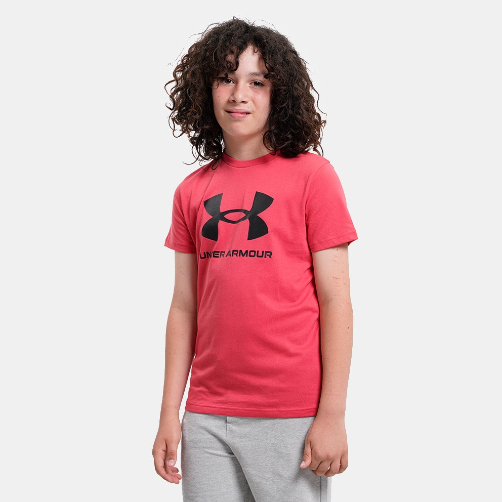 Shirt Red 1363282 - Under Armour Sportstyle Logo Kids\' T - Under Armour  Project Rock Brahma Σακίδιο Πλάτης - 638