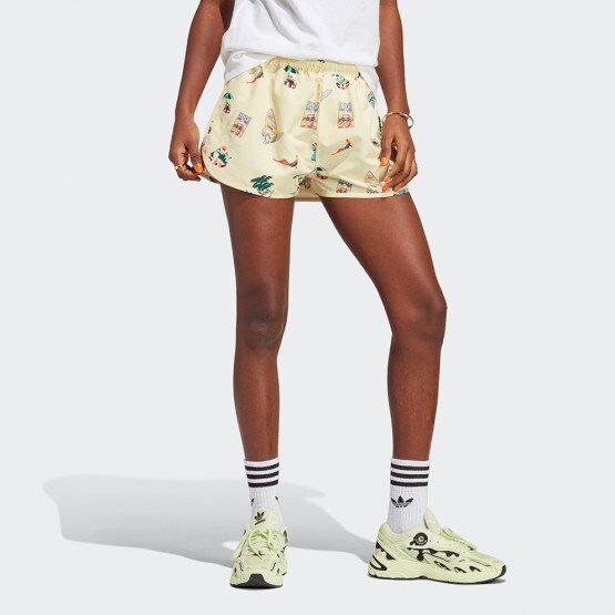 adidas Originals Aop Women's Shorts Yellow IC3073