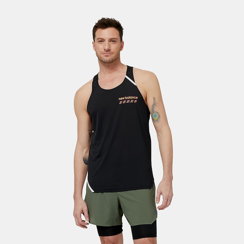 New Balance Accelerate Pacer Singlet Ανδρική Αμάνικη Μπλούζα