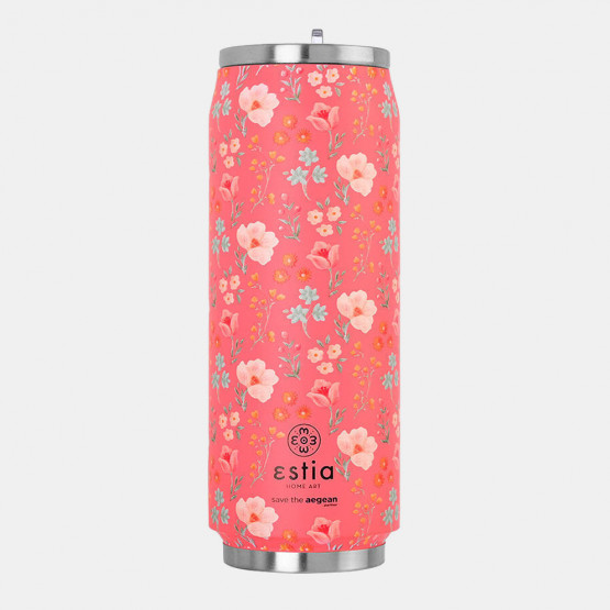 Estia "Save The Aegean" Insulated Travel Cup with Straw 500ml