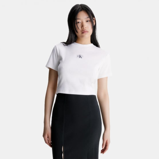 Трусы боксеры шортики набор calvin - Women\'s klein shirt оригинал - White J20J221595 Rib Calvin - YAF T Badge Klein